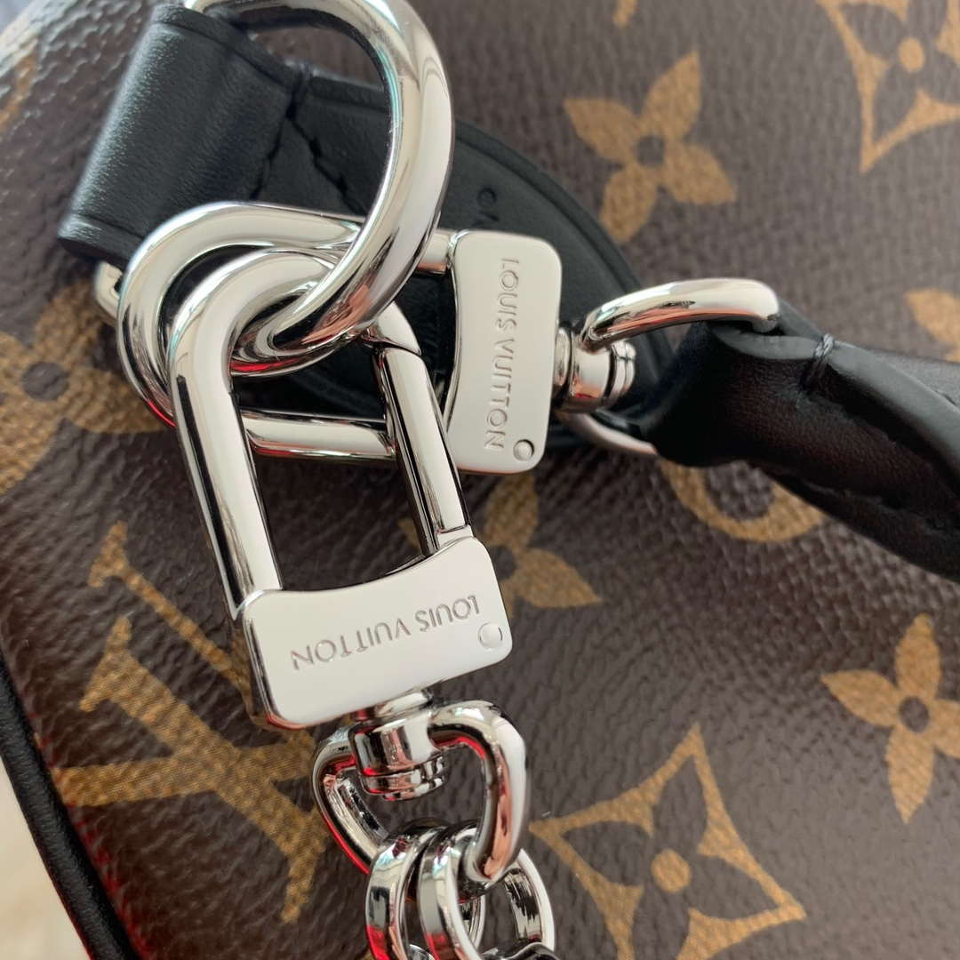LV M12243 Louis Vuitton Speedy Soft 30 Dark Bag Monogram Black - Default Title - View 7
