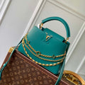 LV M12345 Louis Vuitton Capucines BB Bag Green - Default Title - View 1
