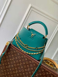 LV M12345 Louis Vuitton Capucines BB Bag Green