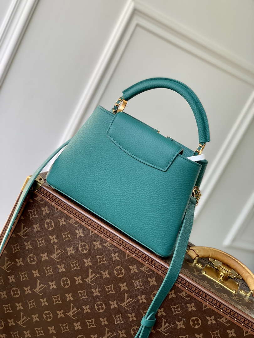 LV M12345 Louis Vuitton Capucines BB Bag Green