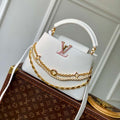 LV M12279 Louis Vuitton Capucines BB Bag Silver Sea - Default Title - View 1