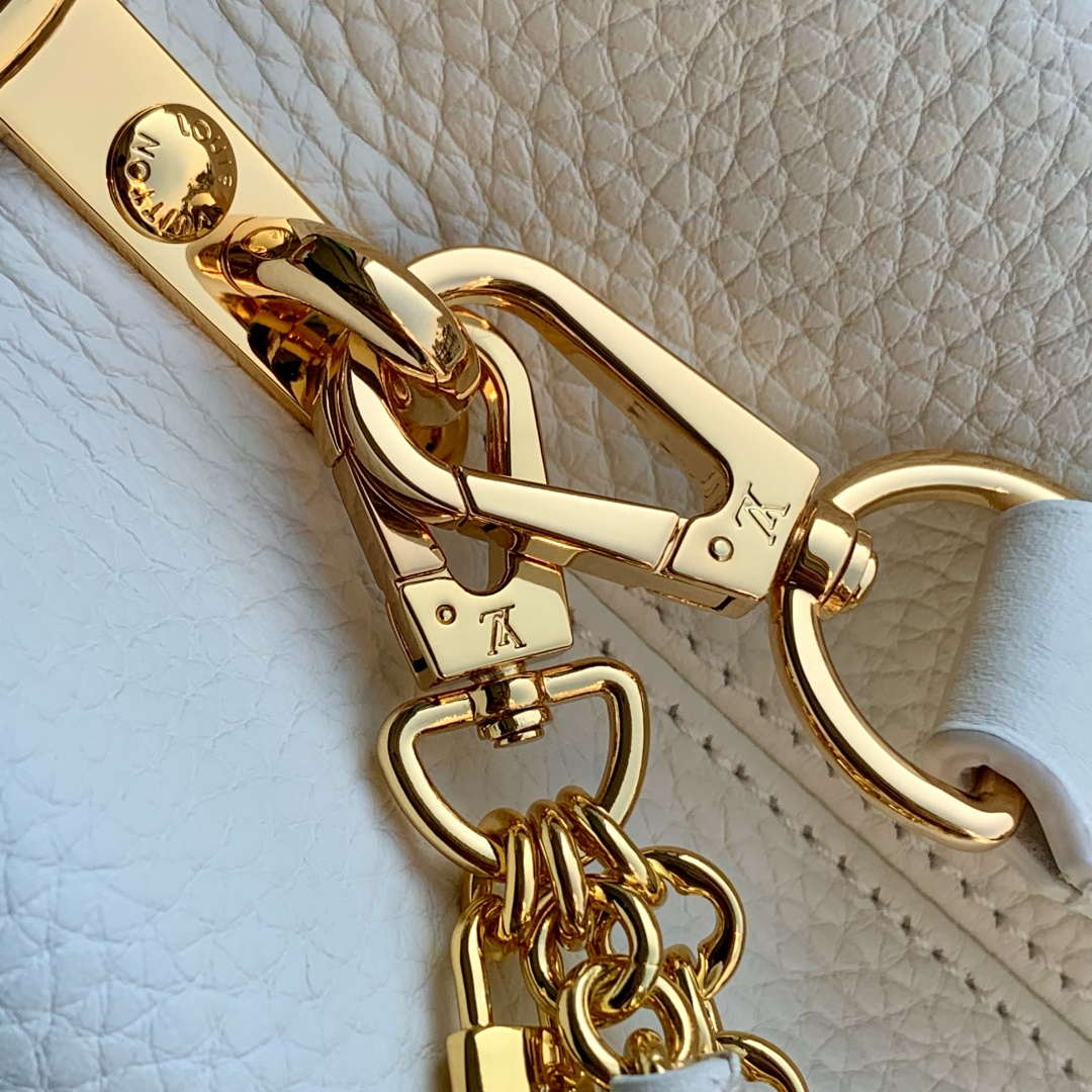 LV M12279 Louis Vuitton Capucines BB Bag Silver Sea