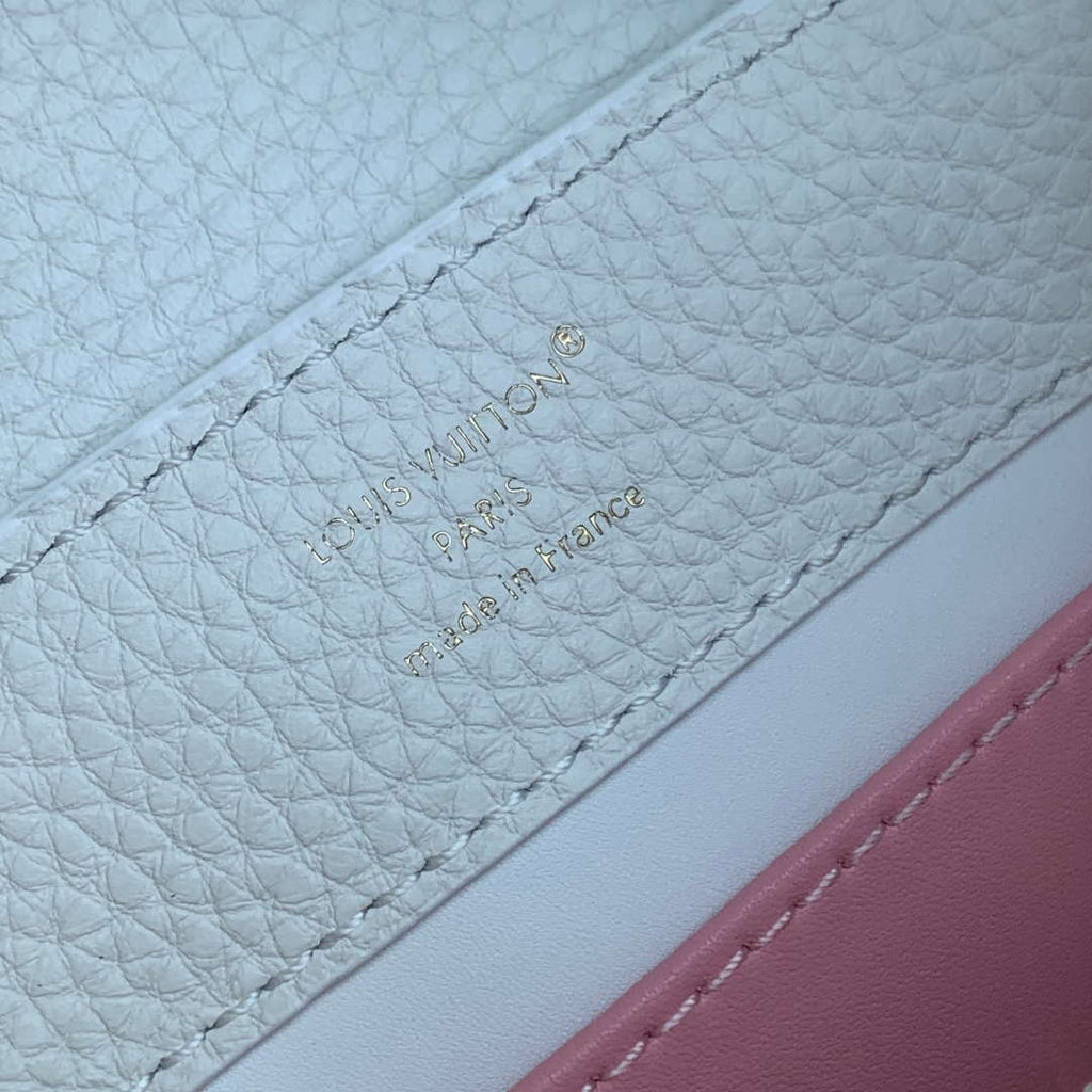 LV M12279 Louis Vuitton Capucines BB Bag Silver Sea