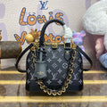 LV M12289 Louis Vuitton Alma BB Calfskin Leather Bag Black