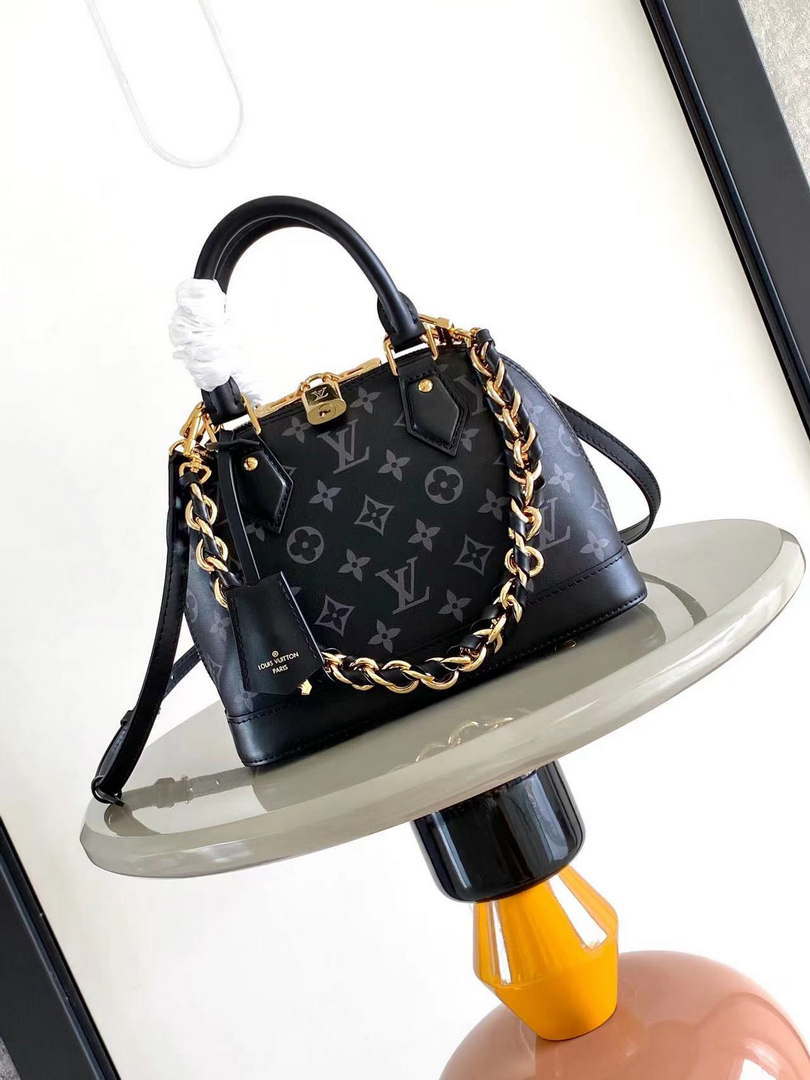 LV M12289 Louis Vuitton New Alma BB Bag Other Leathers Black - Default Title - View 1