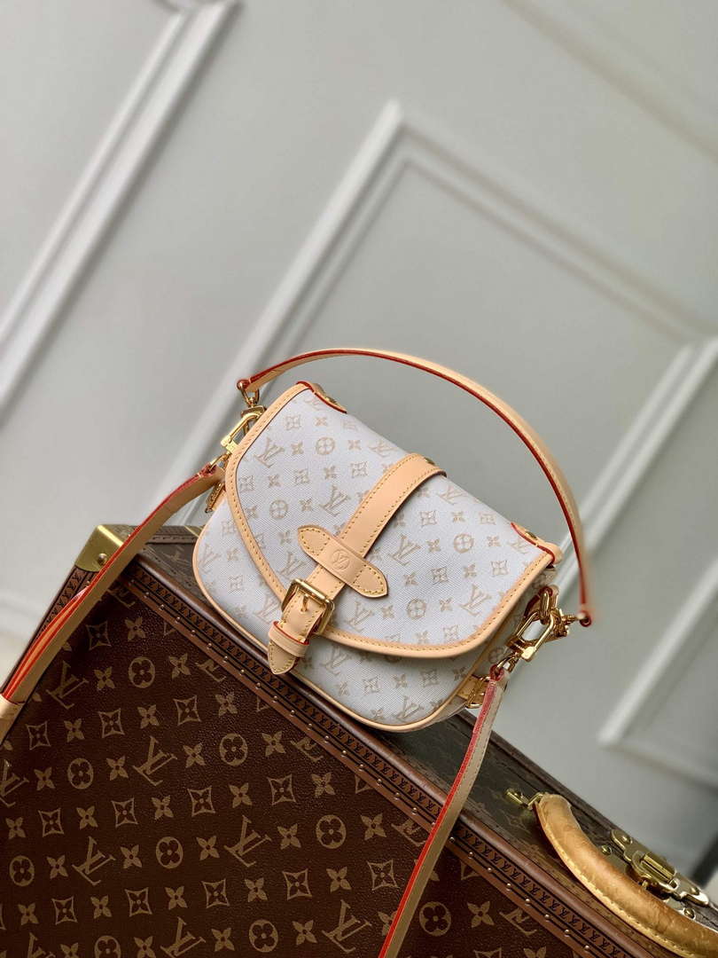 LV M12327 Louis Vuitton Saumur BB Bag Mastic