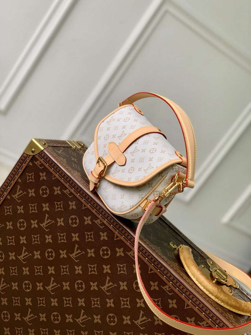 LV M12327 Louis Vuitton Saumur BB Bag Mastic