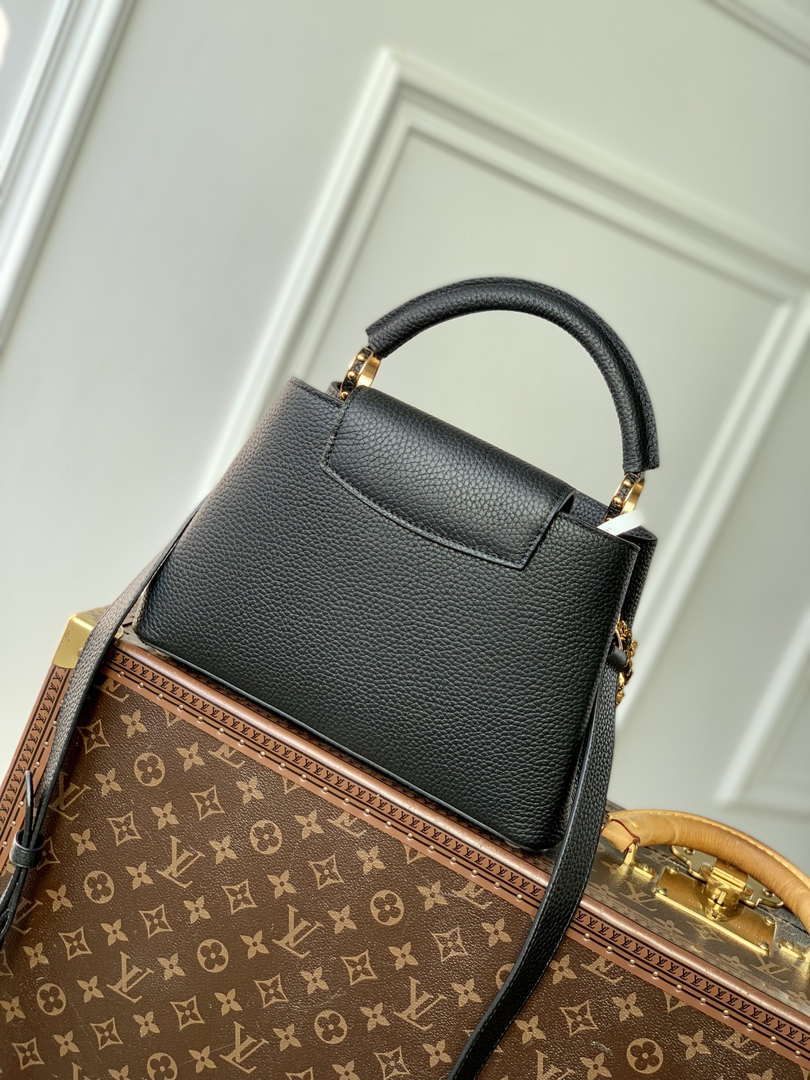 LV M12345 Louis Vuitton Capucines BB Bag Black