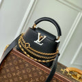 LV M12345 Louis Vuitton Capucines Mini Bag Black - Default Title - View 1