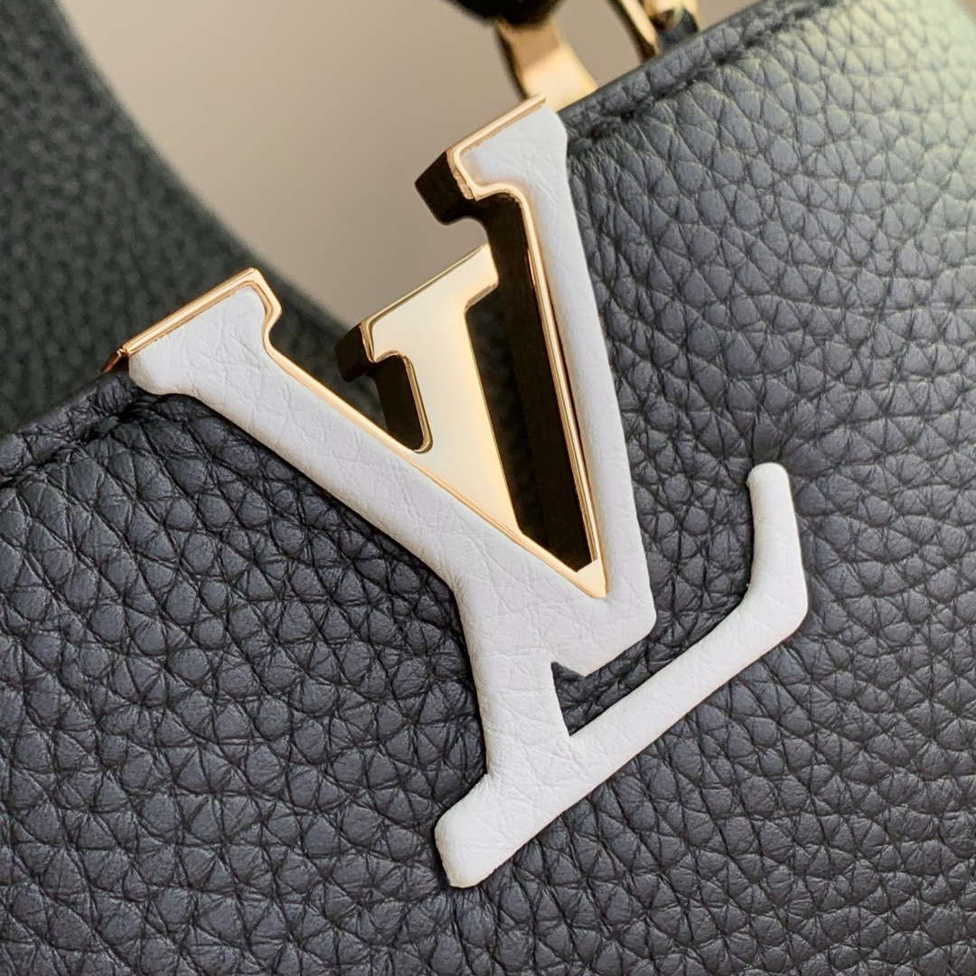 LV M12345 Louis Vuitton Capucines Mini Bag Black