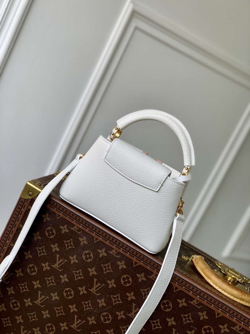 LV M12279 Louis Vuitton Capucines Mini Bag Silver Sea - Default Title - View 4
