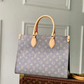 LV M12415 Louis Vuitton OnTheGo MM Bag Trianon Gray - Default Title - View 1