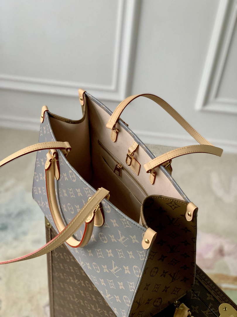 LV M12415 Louis Vuitton OnTheGo MM Bag Trianon Gray
