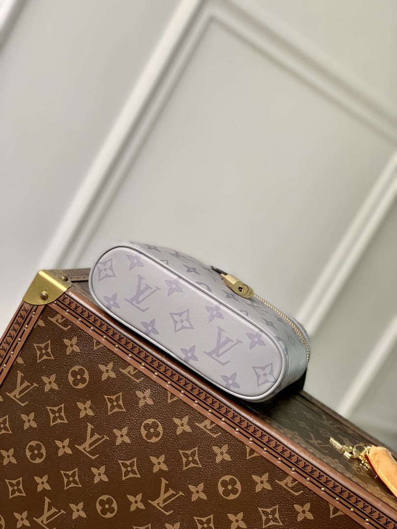 LV M12427 Louis Vuitton Vanity Chain Pouch Bag Trianon Gray