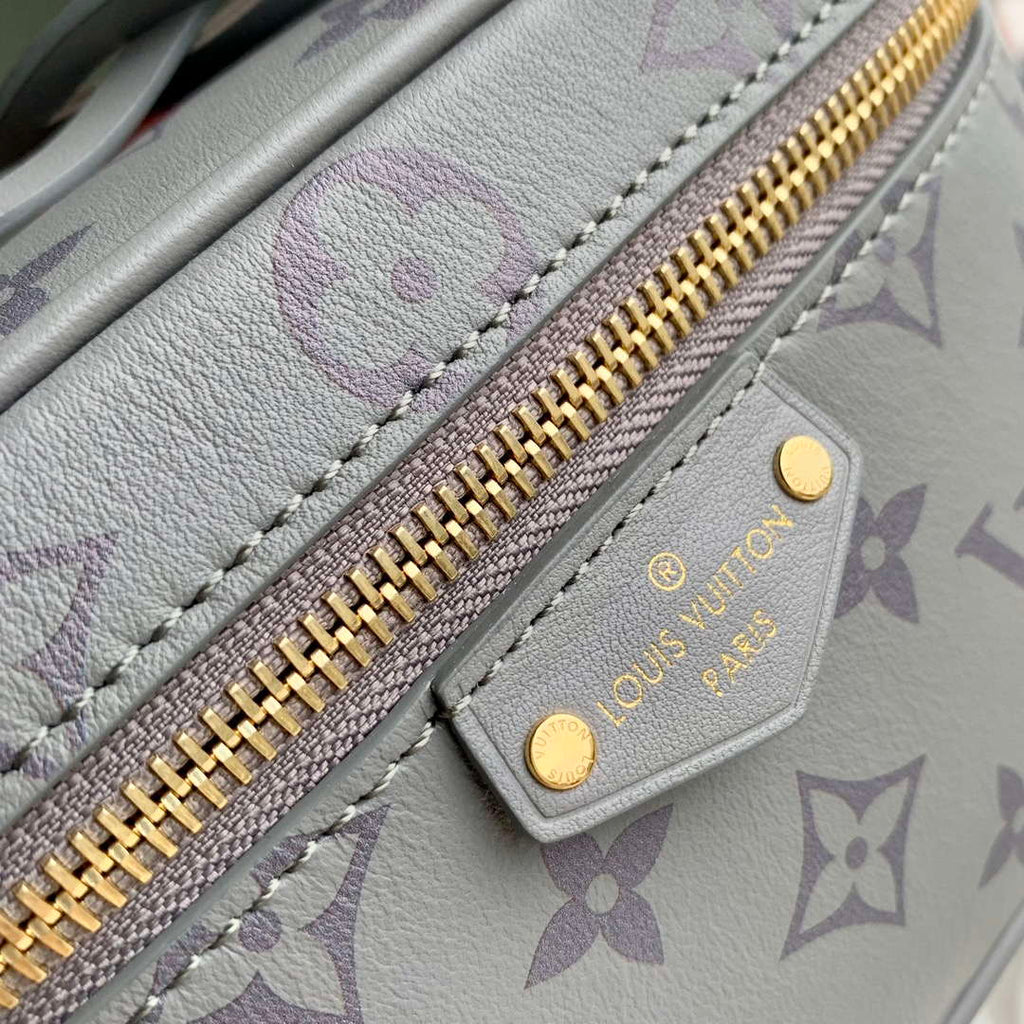 LV M12427 Louis Vuitton Vanity Chain Pouch Bag Trianon Gray