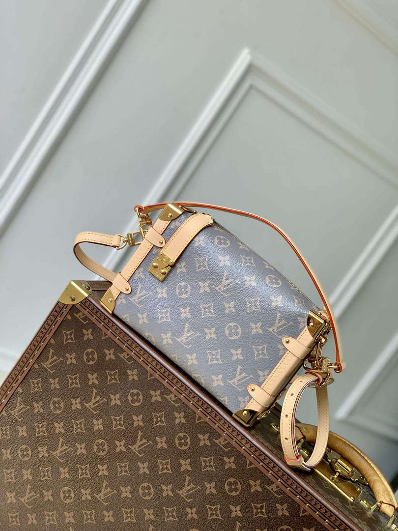 LV M12428 Louis Vuitton Side Trunk MM Bag Trianon Gray