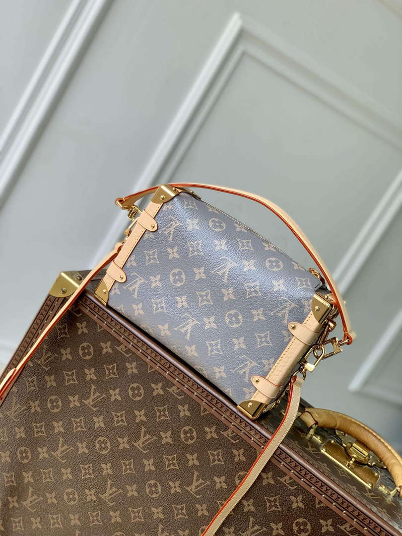 LV M12428 Louis Vuitton Side Trunk MM Bag Trianon Gray