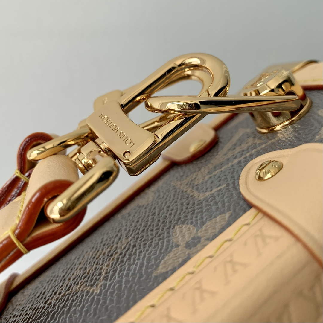 LV M12428 Louis Vuitton Side Trunk MM Bag Trianon Gray