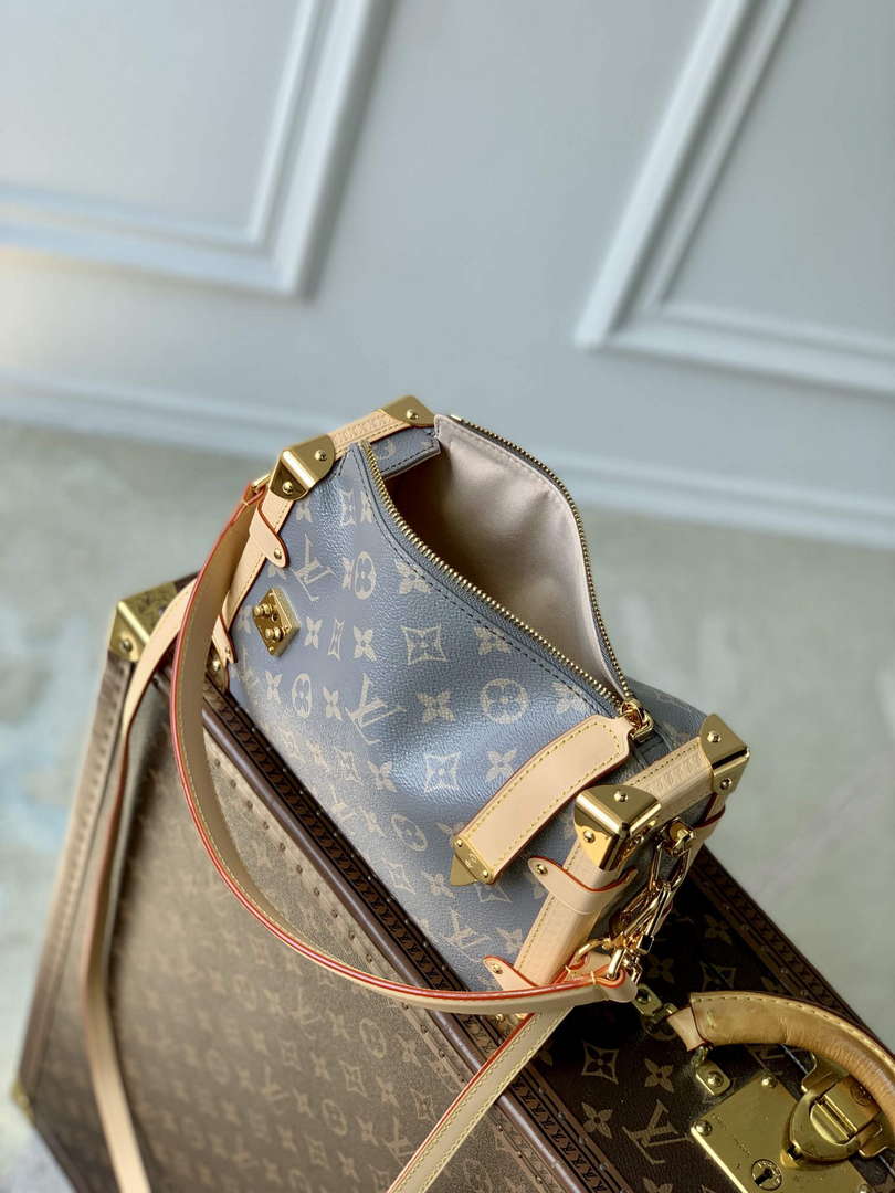 LV M12428 Louis Vuitton Side Trunk MM Bag Trianon Gray