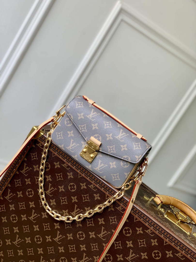 LV M12429 Louis Vuitton Pochette M¨¦tis East West Bag Trianon Gray - Default Title - View 1