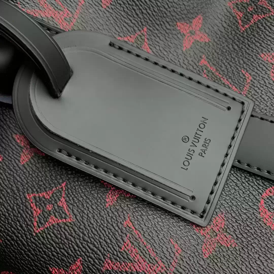 LV M12441 Louis Vuitton Keepall Bandouliere  45 Travel Bag Monogram Tomette coated canvas - Default Title - View 5
