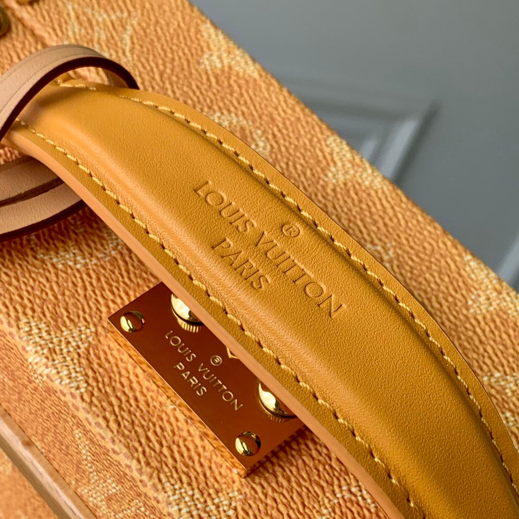 LV M12458 Louis Vuitton Handle Trunk Bag Yellow