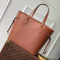 LV M12467 Louis Vuitton Neverfull MM Bag Epi Leather Brown - Default Title - View 1