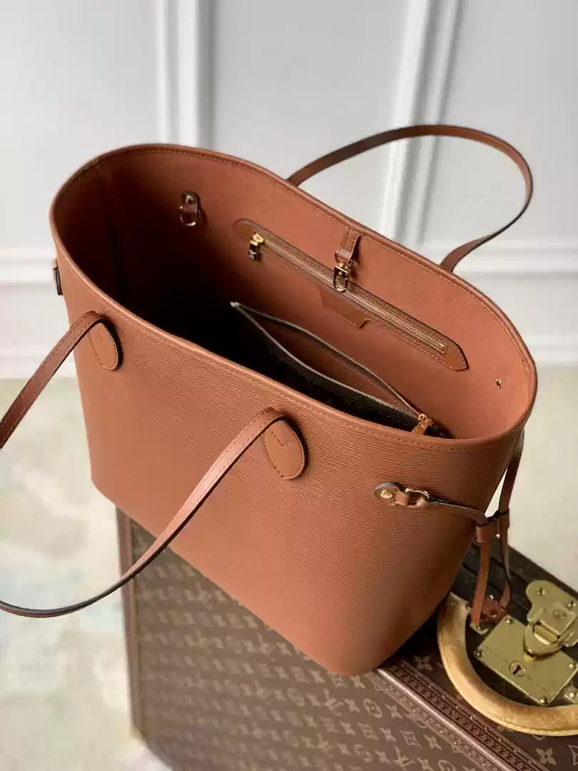LV M12467 Louis Vuitton Neverfull MM Bag Epi Leather Brown - Default Title - View 10