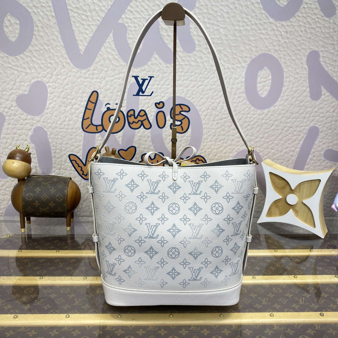 LV M12496 Louis Vuitton Flore Handbag Brume Gray - Default Title - View 3