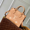 LV M12513 Louis Vuitton Onthego Pm Bag M45779 leather Light Brown - Default Title - View 1