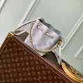 LV M12521 Louis Vuitton Pico Bella Mahina Leather Handbag Brume - Default Title - View 1