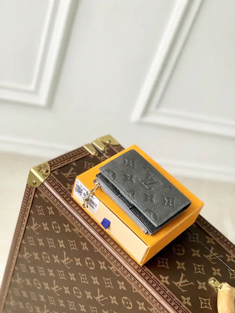 LV M12536 Louis Vuitton Zippy Zippy Coin Purse Monogram Empreinte Gray