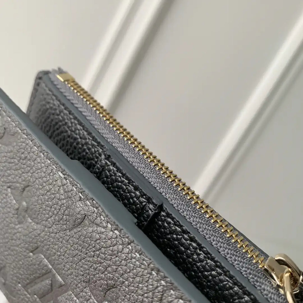 LV M12536 Louis Vuitton Zippy Zippy Coin Purse Monogram Empreinte Gray
