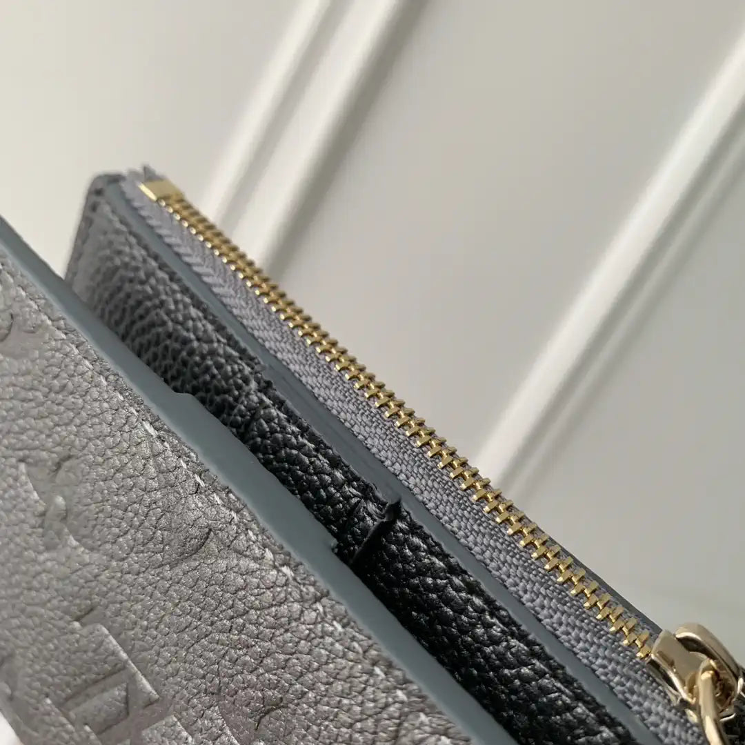 LV M12536 Louis Vuitton Zippy Zippy Coin Purse Monogram Empreinte Gray