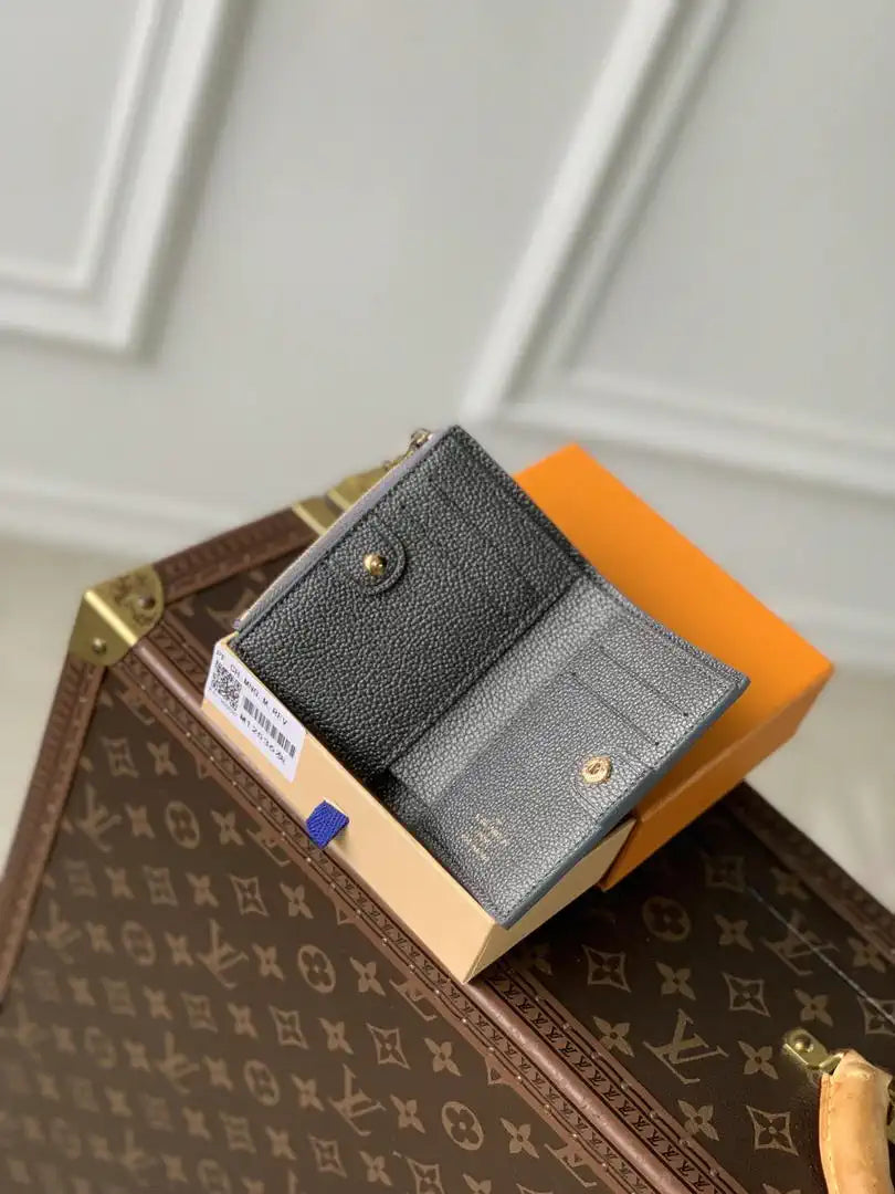LV M12536 Louis Vuitton Zippy Zippy Coin Purse Monogram Empreinte Gray