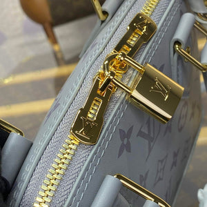 LV M12561 Louis Vuitton Alma BB Calfskin Leather Bag Trianon Gray - Default Title - View 4