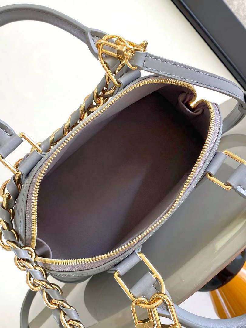 LV M12561 Louis Vuitton New Alma BB Bag Other Leathers Gris Trianon - Default Title - View 7