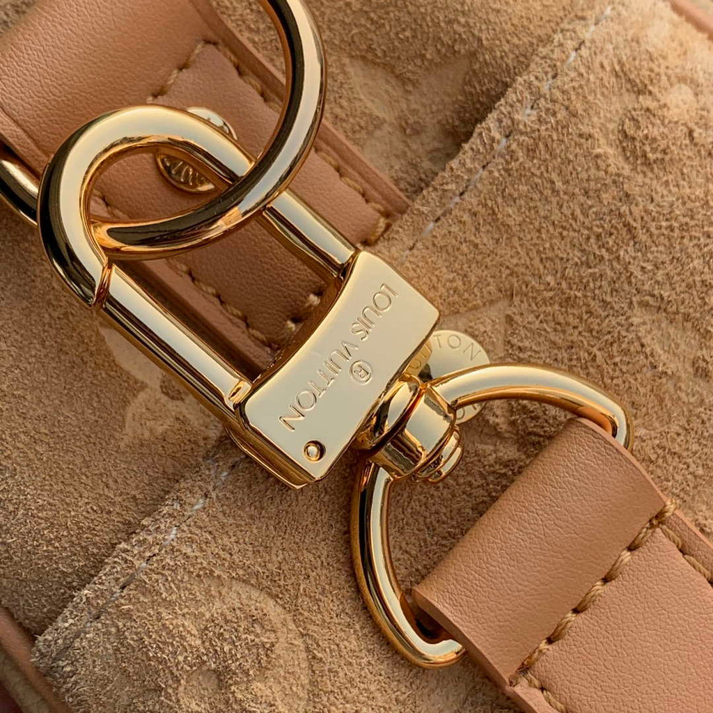 LV M12627 Louis Vuitton Keepall Bandouliere 25 Bag Beige