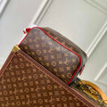 LV M12641 Louis Vuitton Locker Dopp Kit Taurillon Monogram Red - Default Title - View 1