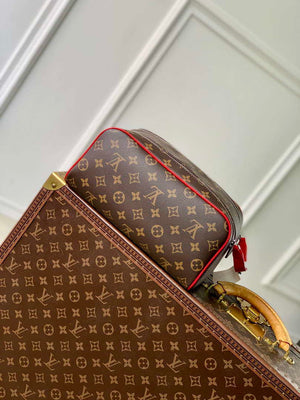 LV M12641 Louis Vuitton Locker Dopp Kit Taurillon Monogram Red - Default Title - View 3