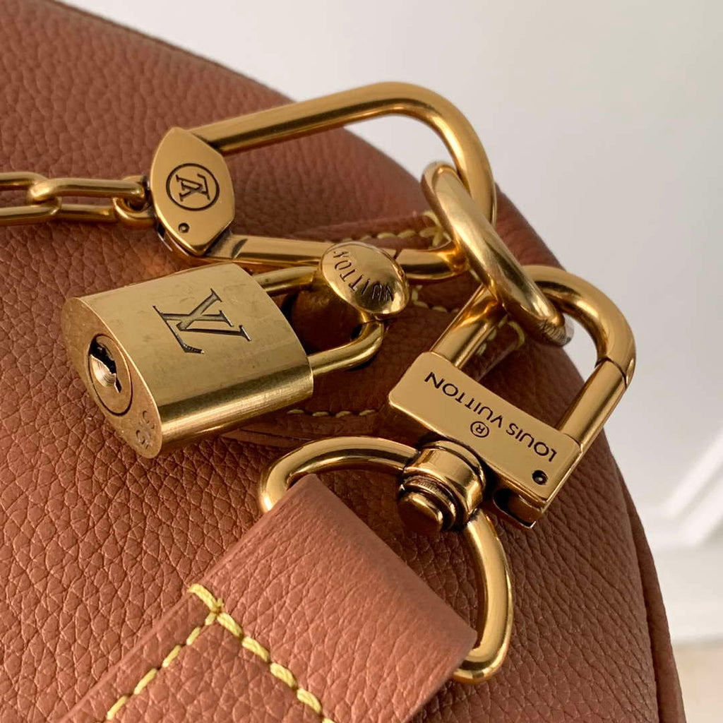 Louis Vuitton LV M24438 Speedy P9 Bandouliere 40 Bag Cognac