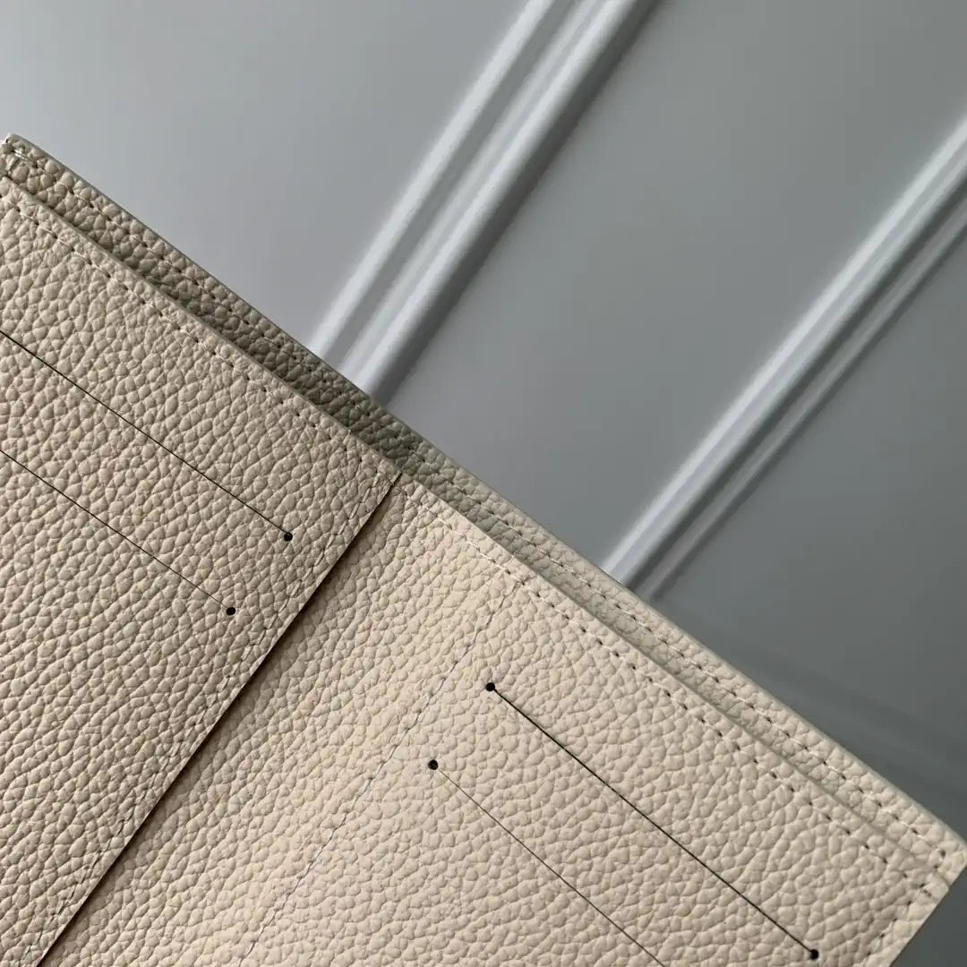 LV M12674 Louis Vuitton Zippy Zippy Coin Purse Monogram Empreinte Beige