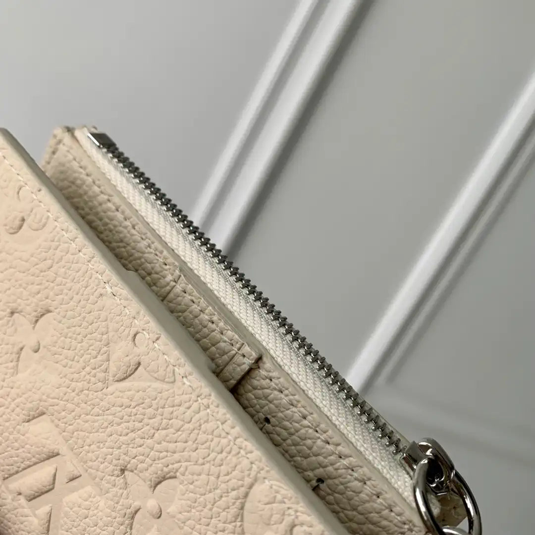 LV M12674 Louis Vuitton Zippy Zippy Coin Purse Monogram Empreinte Beige