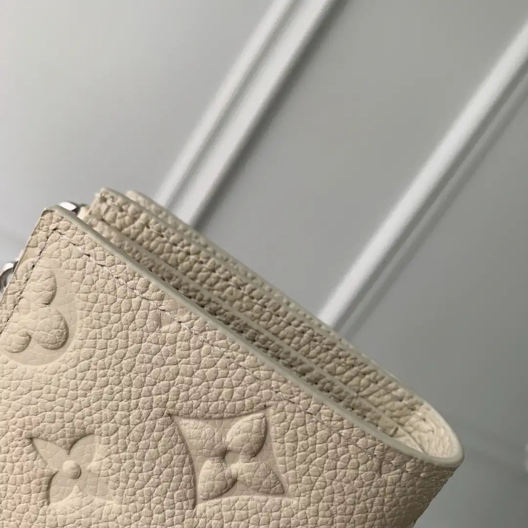 LV M12674 Louis Vuitton Zippy Zippy Coin Purse Monogram Empreinte Beige