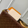 LV M12680 Louis Vuitton Zipper Wallet  Monogram Empreinte Beige