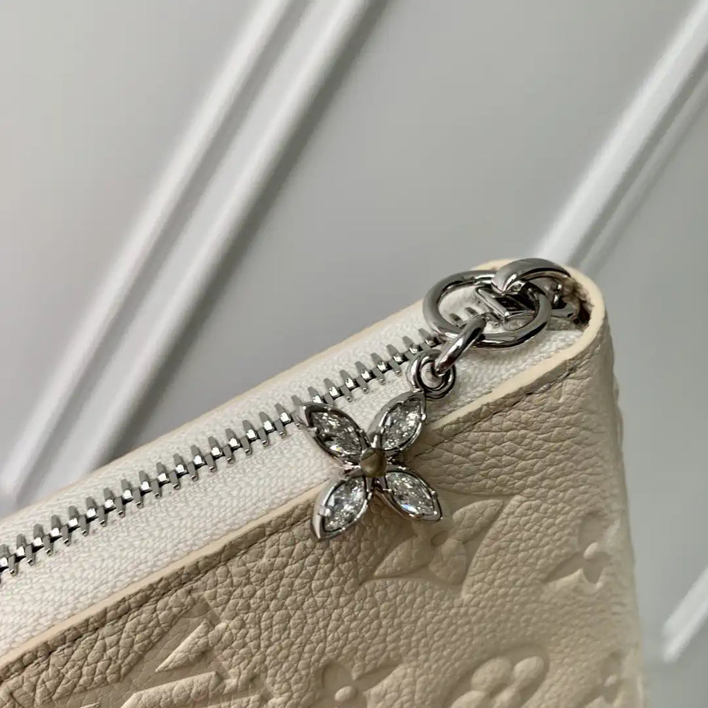 LV M12680 Louis Vuitton Zipper Wallet  Monogram Empreinte Beige
