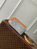LV M12680 Louis Vuitton Zipper Wallet  Monogram Empreinte Pearl Gray