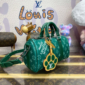 LV M12684 Louis Vuitton Keepall Bandouliere 25 City Bag Green - Default Title - View 2