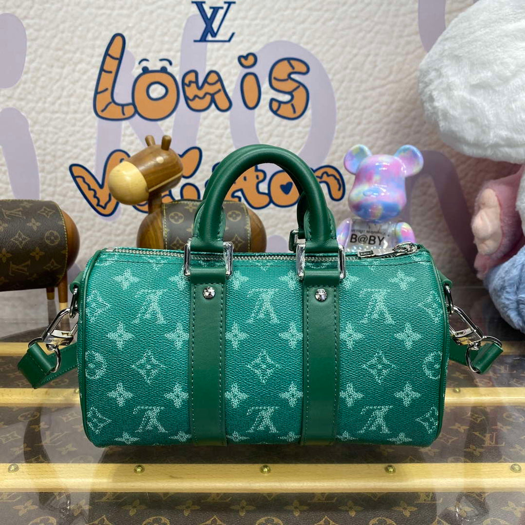 LV M12684 Louis Vuitton Keepall Bandouliere 25 City Bag Green