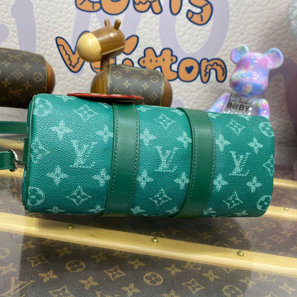 LV M12684 Louis Vuitton Keepall Bandouliere 25 City Bag Green